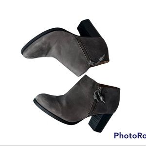 Sperry Leather Booties 9.5 Gray Boots